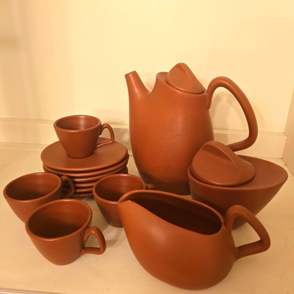 ⭐️40% Off⭐️ Vintage Terracotta Ceramic Espresso Set - Picture 1 of 4